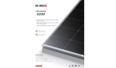 Сонячні панелі LONGI 620Вт LR8-66HGD-620M Bifacial 
